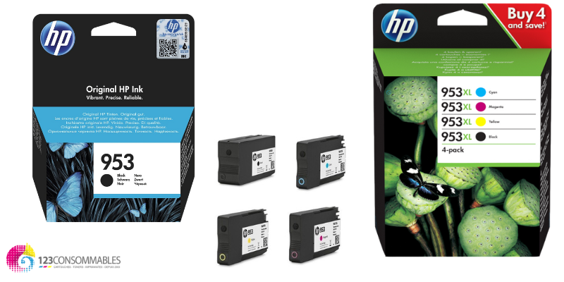 CARTOUCHES JET D'ENCRE POUR HP